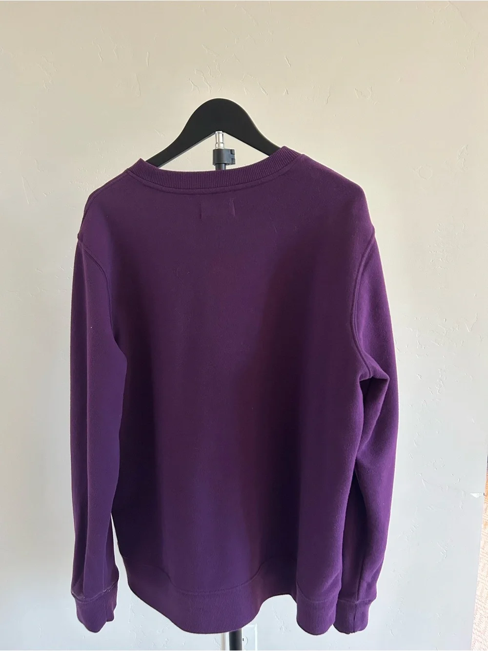 Goodfellow & Co Purple Crewneck Sweatshirt Men’s L Fleece Pullover